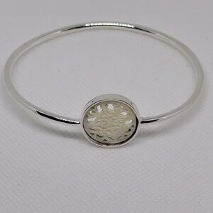 silver 925 bracelet hand made stone